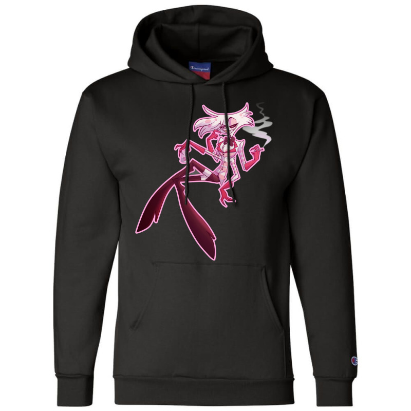 Angel Dust Wobackground Champion Hoodie by MATTHEWFLORIO | Artistshot