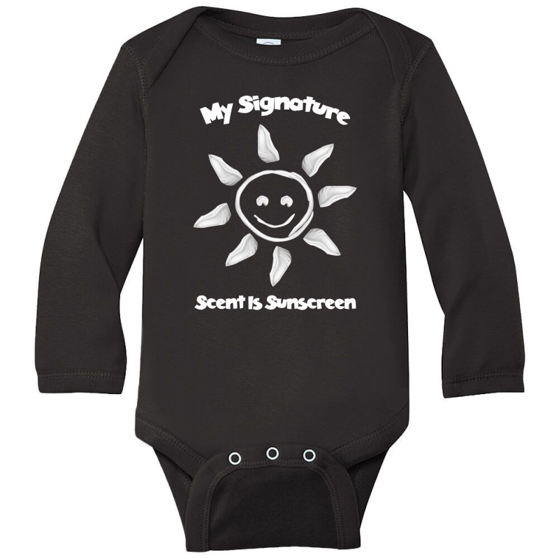 My Signature Scent Is Sunscreen Skincare Esthetician Long Sleeve Baby Bodysuit | Artistshot