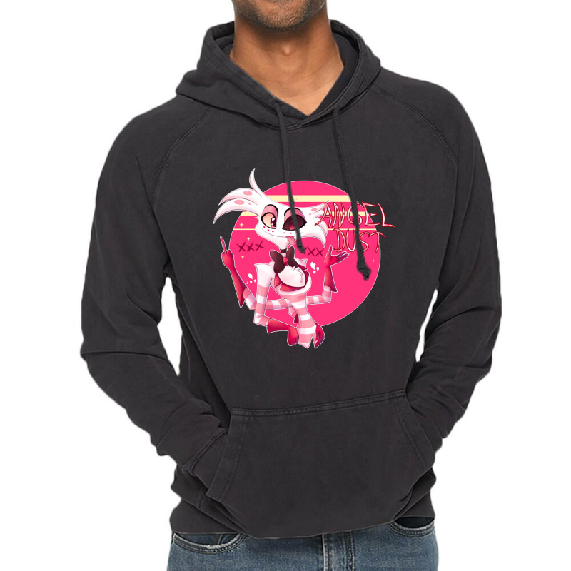 Hazbin Hotel Angel Dust Vintage Hoodie by MATTHEWFLORIO | Artistshot