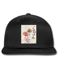 Minimal Nature Line Art  Abstract Flowers Graphic Printed Hat | Artistshot