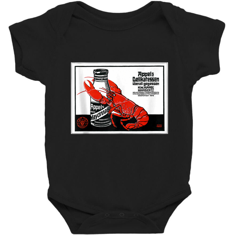 Seafood 1879 German Lobster Crawfish Crustacean Retro Tank Top Baby Bodysuit | Artistshot