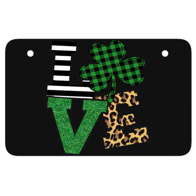 Love Leopard Shamrock Lucky Atv License Plate Designed By Bariteau Hannah