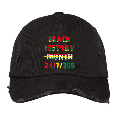 Black History Month Vintage Cap Designed By Bariteau Hannah
