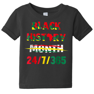 Black History Month Baby Tee Designed By Bariteau Hannah