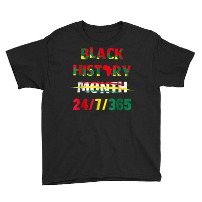 Black History Month Youth Tee Designed By Bariteau Hannah