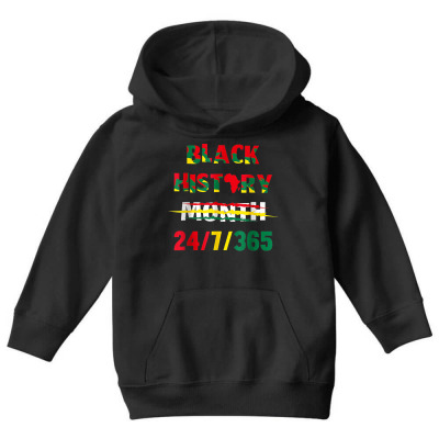 Black History Month Youth Hoodie Designed By Bariteau Hannah