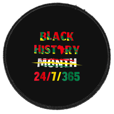 Black History Month Round Patch Designed By Bariteau Hannah