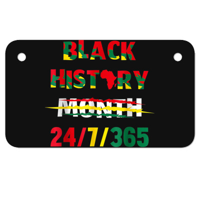 Black History Month Motorcycle License Plate Designed By Bariteau Hannah