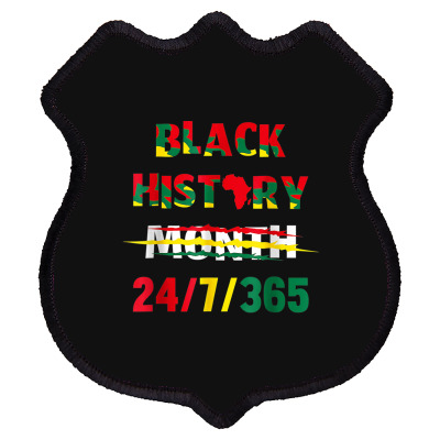 Black History Month Shield Patch Designed By Bariteau Hannah
