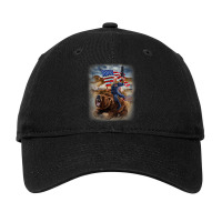 President Donald Trump Built Epic Wall On Usa Borders Adjustable Cap | Artistshot