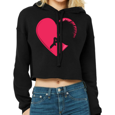 Horse Lover Cropped Hoodie Designed By Bariteau Hannah