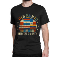 Hispanic Heritage Month Gifts Latin American Flags Latina Classic T-shirt | Artistshot