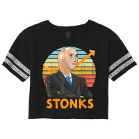 Stonks Guy Dank Meme Funny Stock Broker Stonks Guy Dank Meme Scorecard Crop Tee | Artistshot