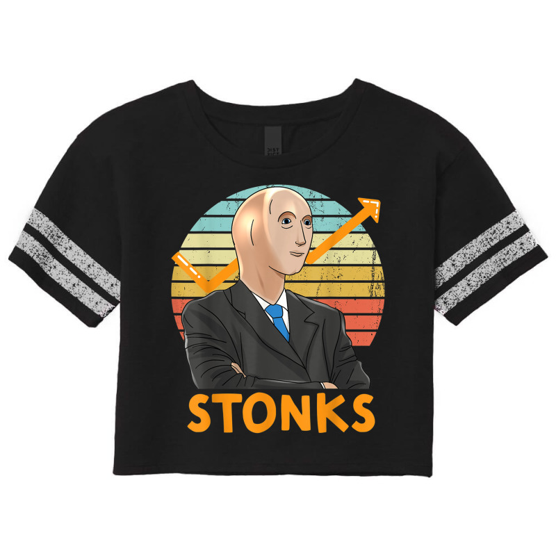 Stonks Guy Dank Meme Funny Stock Broker Stonks Guy Dank Meme Scorecard Crop Tee by ShelleyDoppelmayr | Artistshot