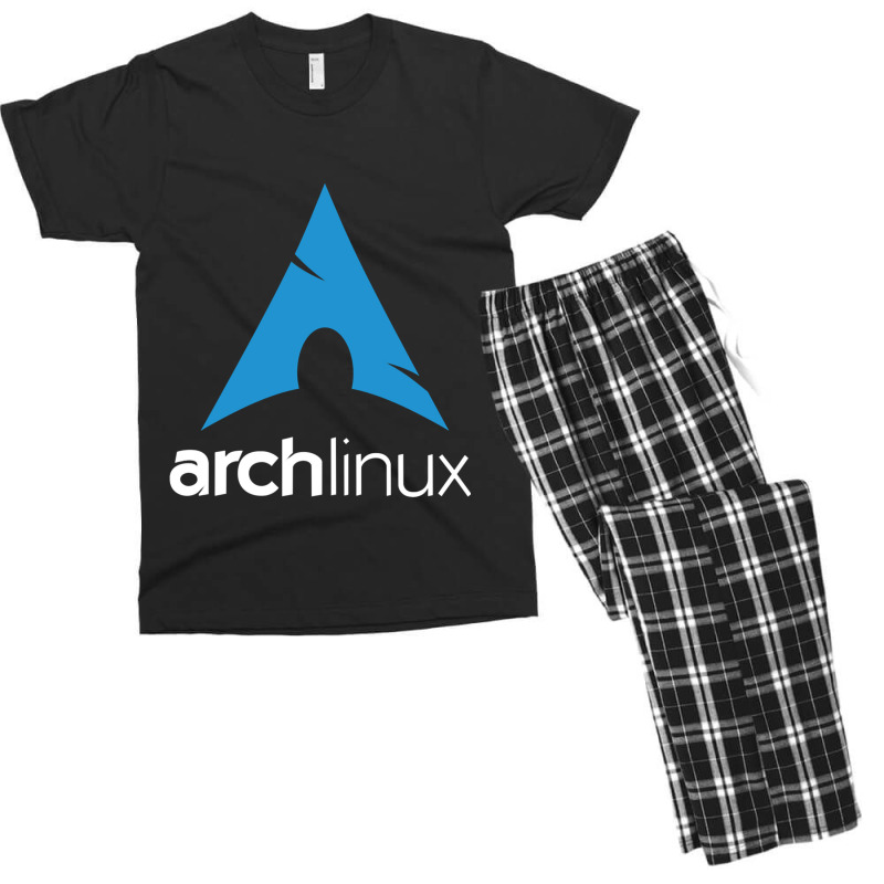 Dark Color Arch Linux Men's T-shirt Pajama Set by cm-arts | Artistshot