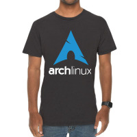 Dark Color Arch Linux Vintage T-shirt | Artistshot