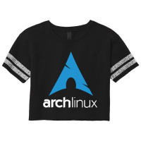 Dark Color Arch Linux Scorecard Crop Tee | Artistshot