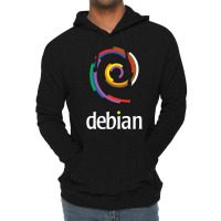 Dark Color Debian Linux Lightweight Hoodie | Artistshot