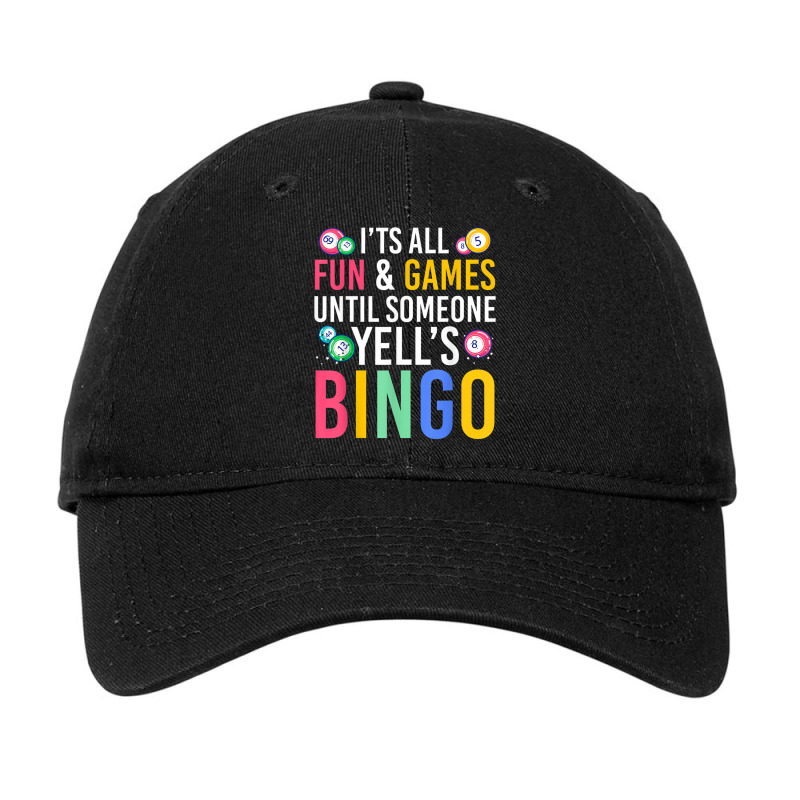 Bingo Caller Lottery Gambling Bingo Winner Gift Funny Bingo Adjustable Cap by JusticePeck | Artistshot