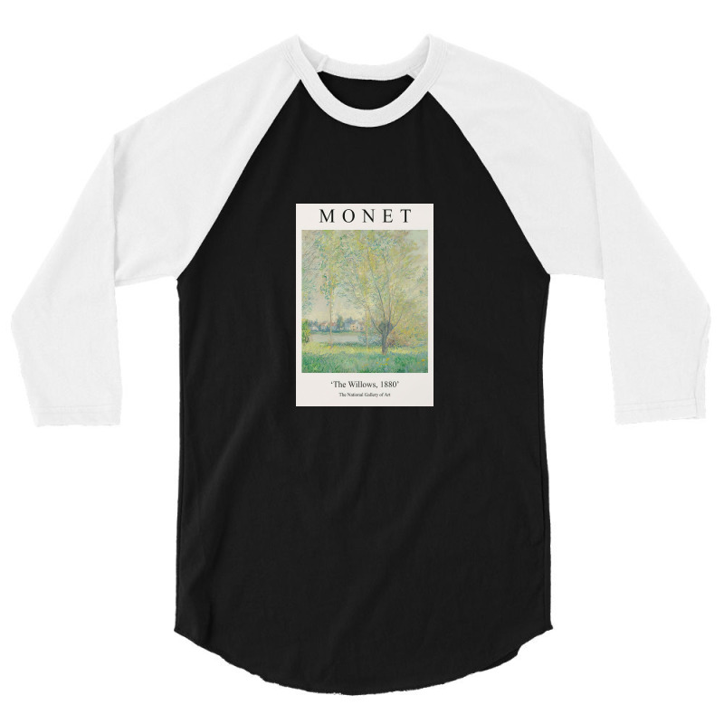 Claude Monet Exhibition Classic 3/4 Sleeve Shirt by carlyriley | Artistshot