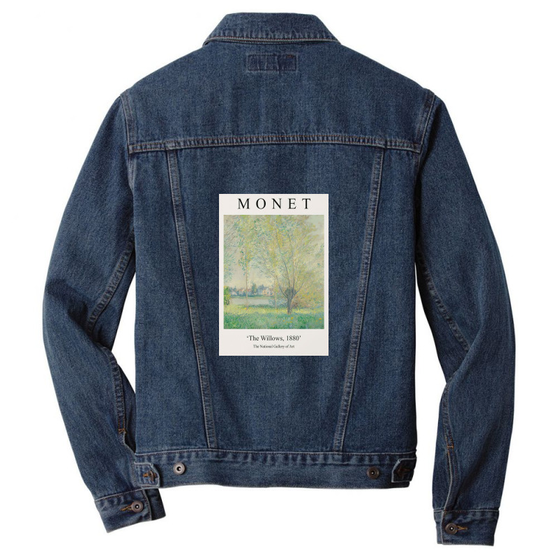 Claude Monet Exhibition Classic Men Denim Jacket by carlyriley | Artistshot