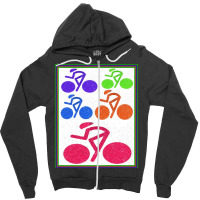 Cycling  Abstract Surreal Bicycle Racing Print Zipper Hoodie | Artistshot