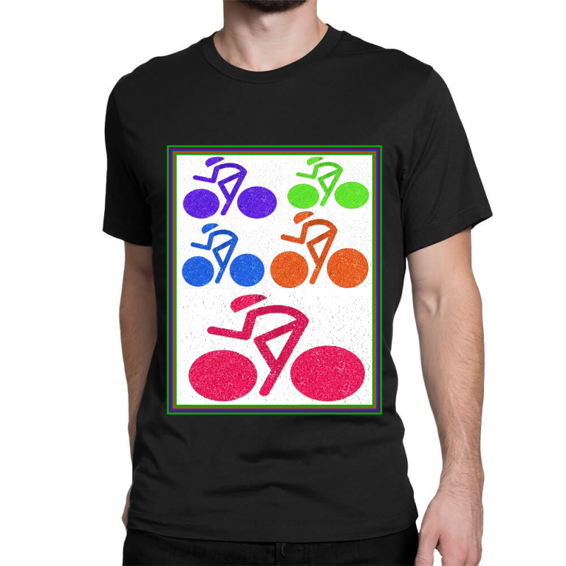 Cycling  Abstract Surreal Bicycle Racing Print Classic T-shirt by cm-arts | Artistshot