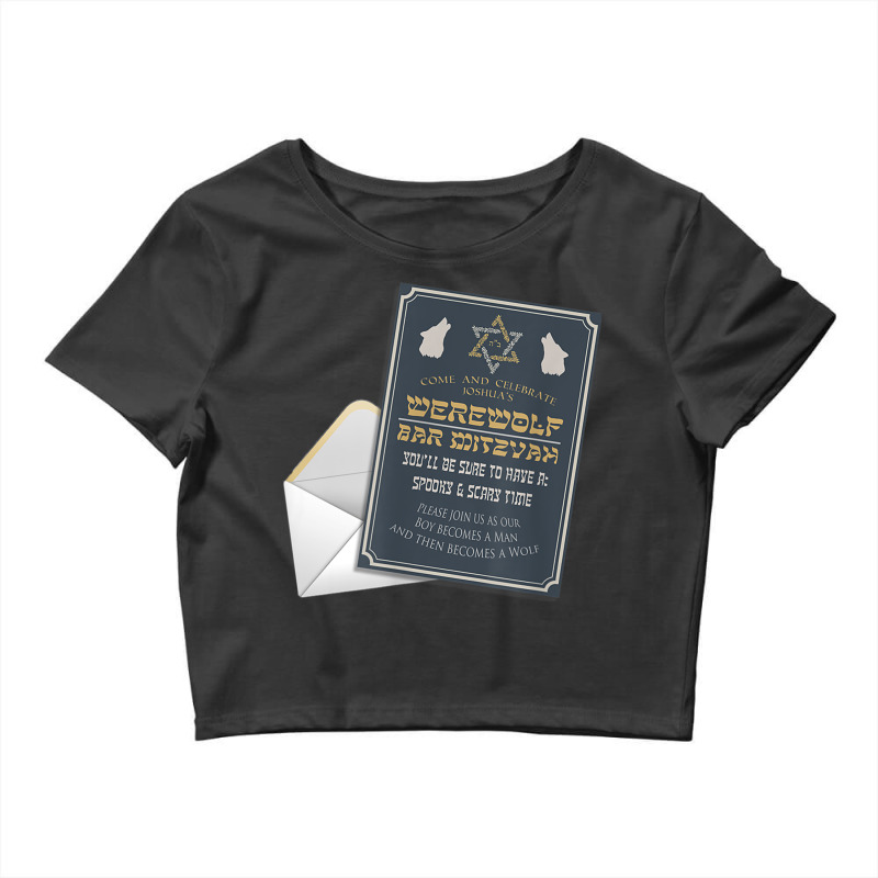 Bar Mitzvah Invitation Novelty Design T Shirt Crop Top by cm-arts | Artistshot