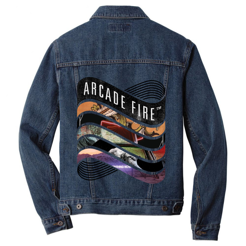 Arcade   Discography Men Denim Jacket by cm-arts | Artistshot