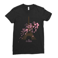 Paris Eiffel Tower The Sign Of Love France Parisian Home T Shirt Ladies Fitted T-shirt | Artistshot