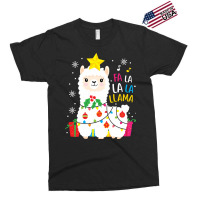 Funny Llama Fa La La Christmas Ornament Decors Exclusive T-shirt | Artistshot