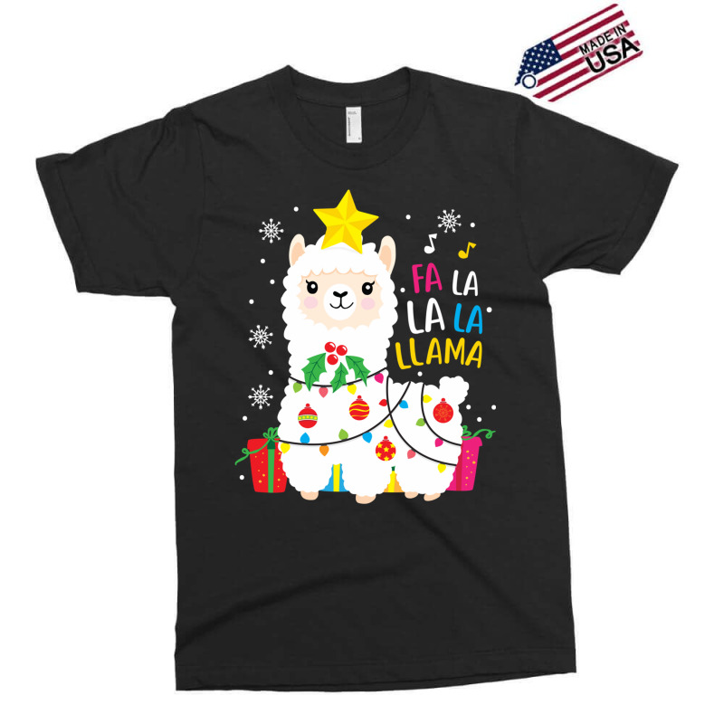 Funny Llama Fa La La Christmas Ornament Decors Exclusive T-shirt | Artistshot