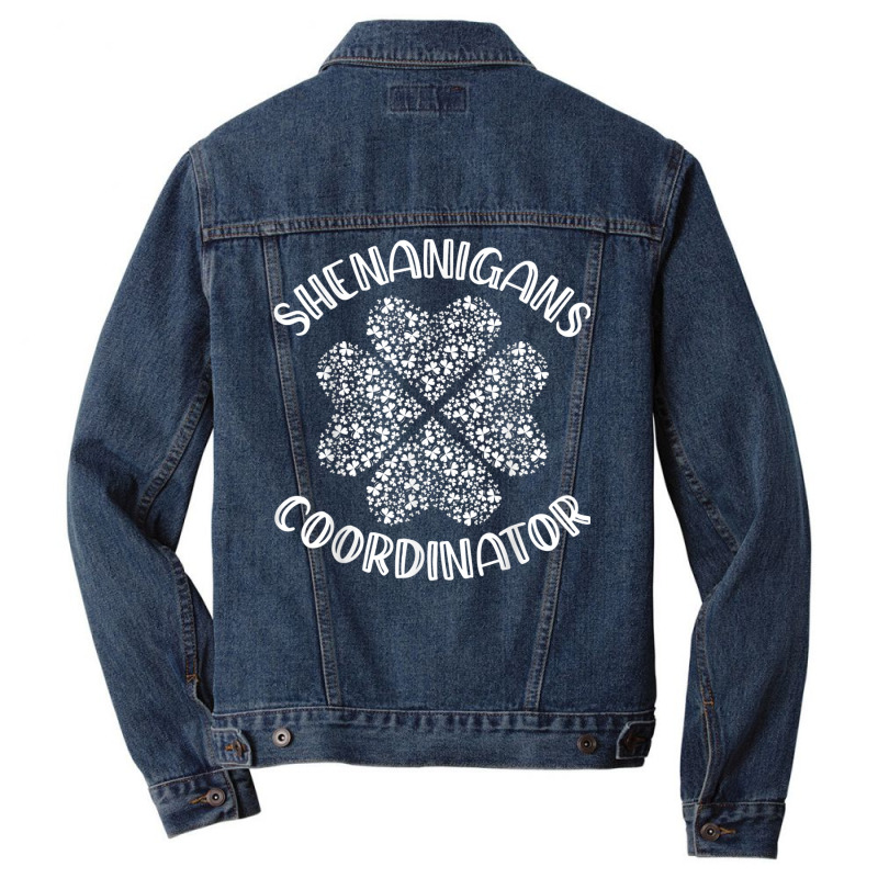 Shenanigans Coordinator Funny St. Patrick's Day Costume T Shirt Men Denim Jacket | Artistshot