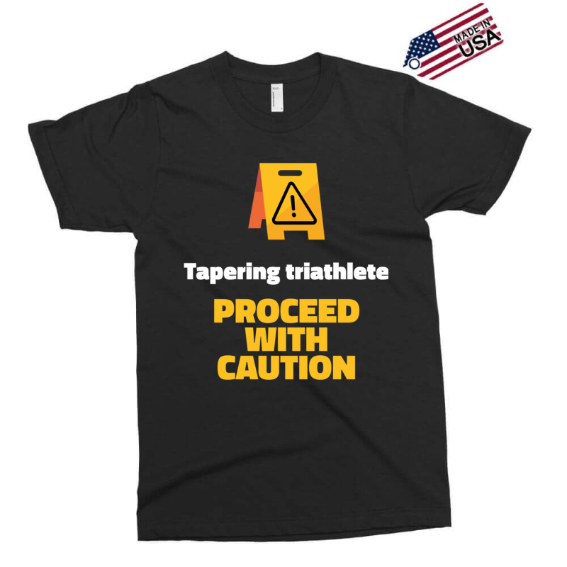 Caution Tapering Triathlete Exclusive T-shirt by cm-arts | Artistshot