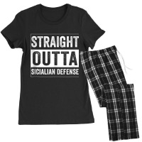 Retro Chess Openings The Sicilian Defense Chessplayer Tank Top Women's Pajamas Set | Artistshot