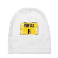 For Initials Or First Letters Of Names Starting With The Letter H Baby Beanies | Artistshot