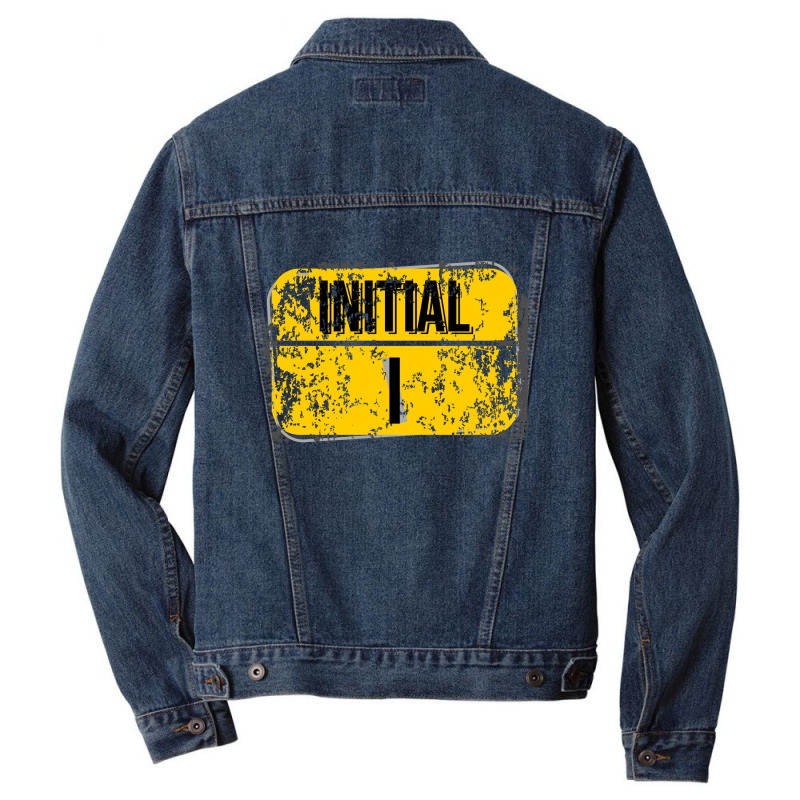 For Initials Or First Letters Of Names Starting With The Letter I Men Denim Jacket | Artistshot