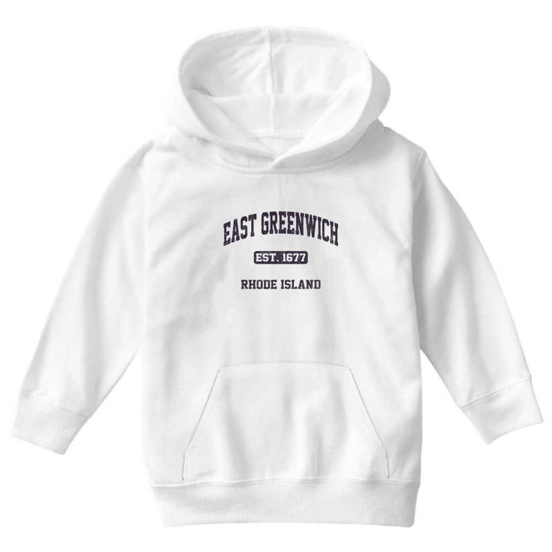 East Greenwich Rhode Island Ri Vintage State Athletic Style Sweatshirt Youth Hoodie by cm-arts | Artistshot