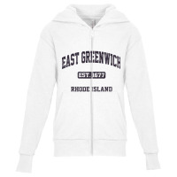 East Greenwich Rhode Island Ri Vintage State Athletic Style Sweatshirt Youth Zipper Hoodie | Artistshot