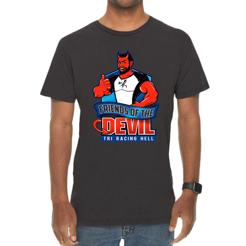 Friends Of The Devil Vintage T-Shirt by cm-arts | Artistshot