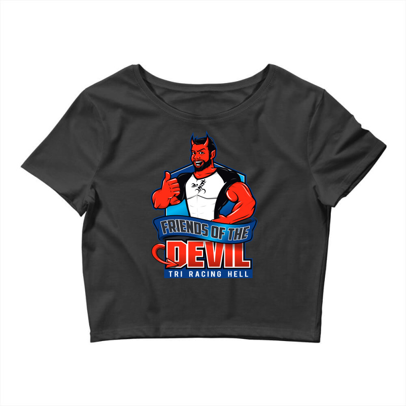 Friends Of The Devil Crop Top by cm-arts | Artistshot