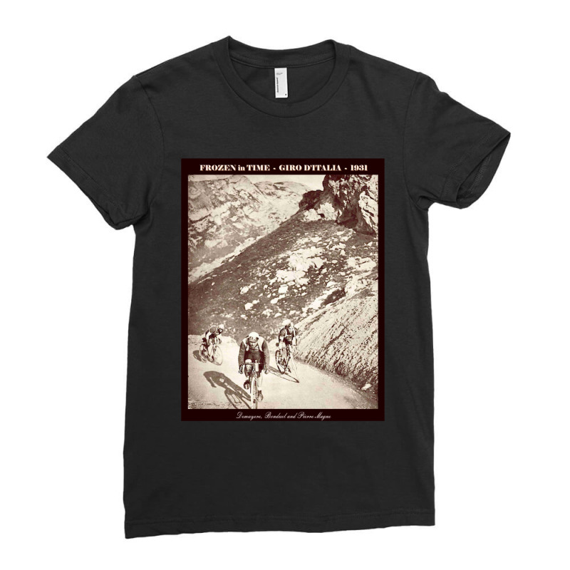 Giro D Italia  Vintage 1931 Bicycle Racing Advertising Print Ladies Fitted T-Shirt by cm-arts | Artistshot