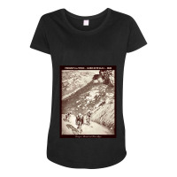 Giro D Italia  Vintage 1931 Bicycle Racing Advertising Print Maternity Scoop Neck T-shirt | Artistshot