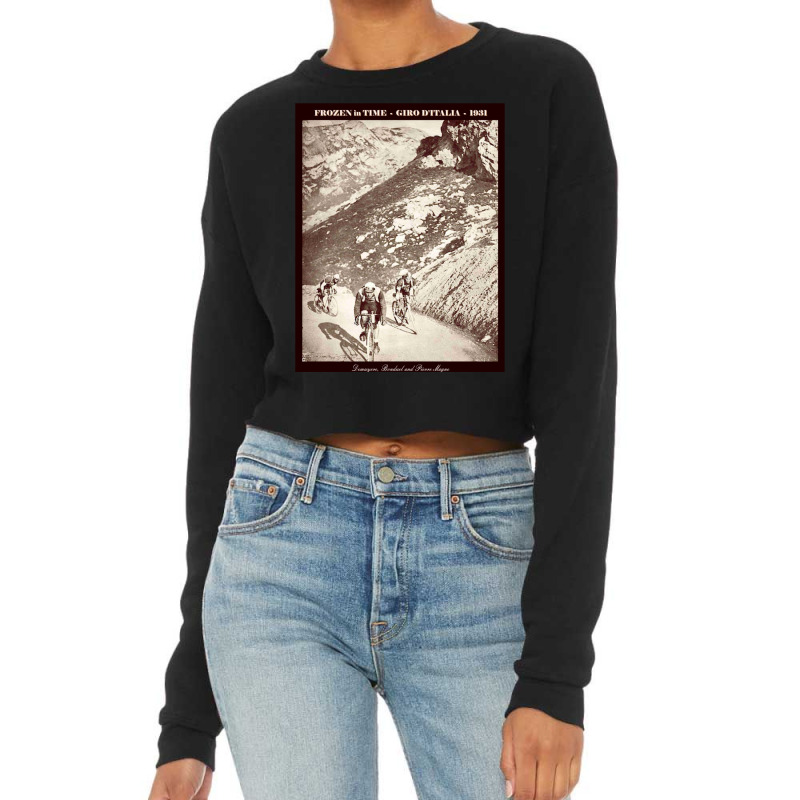 Giro D Italia  Vintage 1931 Bicycle Racing Advertising Print Cropped Sweater by cm-arts | Artistshot