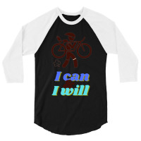 Funny Triathlon  Ironman I Can Amp I Will 3/4 Sleeve Shirt | Artistshot