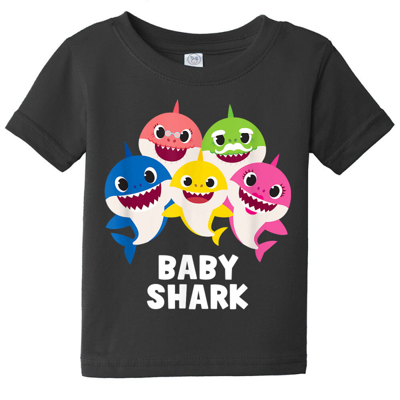 Pinkfong Baby Shark Family T Shirt With Text Baby Tee by cm-arts | Artistshot