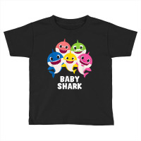 Pinkfong Baby Shark Family T Shirt With Text Toddler T-shirt | Artistshot