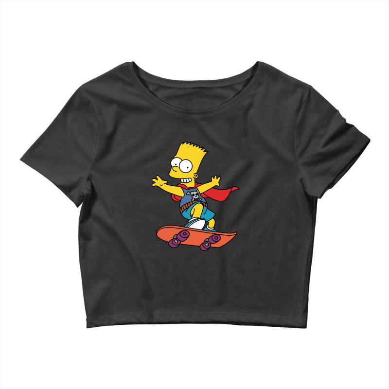 The Simpson Brat Crop Top by cm-arts | Artistshot