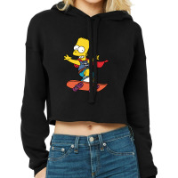 The Simpson Brat Cropped Hoodie | Artistshot