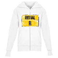 For Initials Or First Letters Of Names Starting With The Letter R Youth Zipper Hoodie | Artistshot